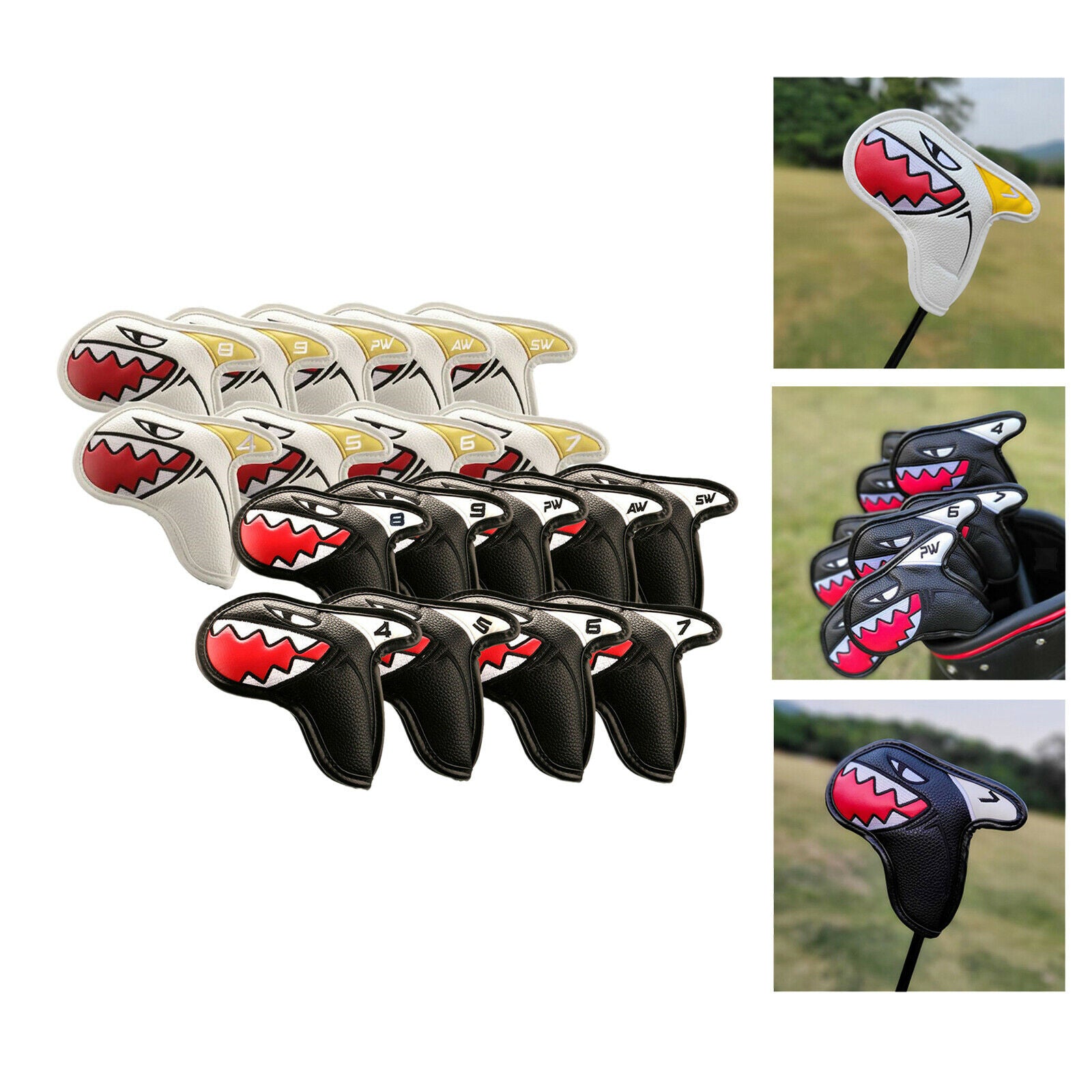18x Universal Golf Iron Headcover Golf Club Head Covers 17.5x9cm Outdoor