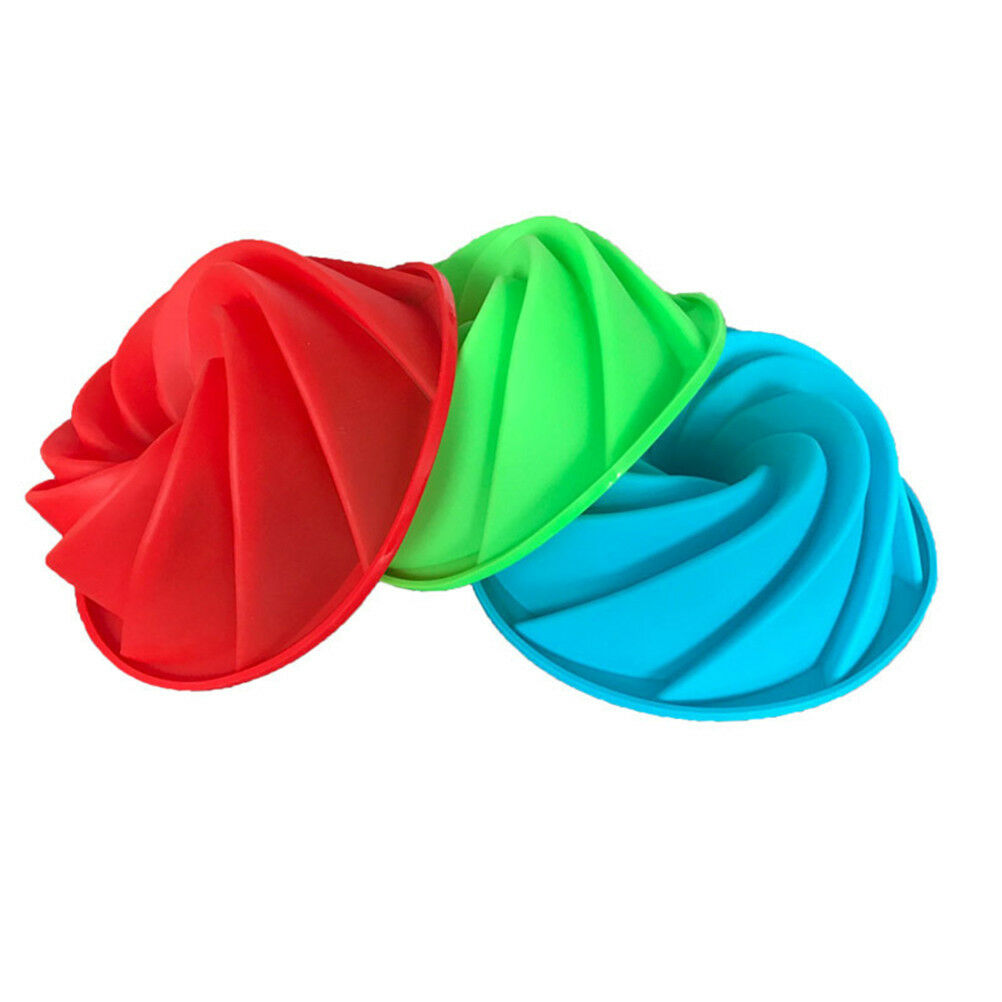 Spiral Shape Silicone Cake Pan Bread Bakeware Mold Baking TY XjSJCA
