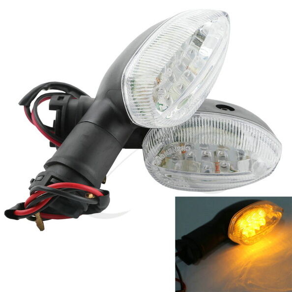 Motorcycle Amber Turn Signal Light Indicators Fit For Yamaha YZF R1  R6 FZ1 FZ6