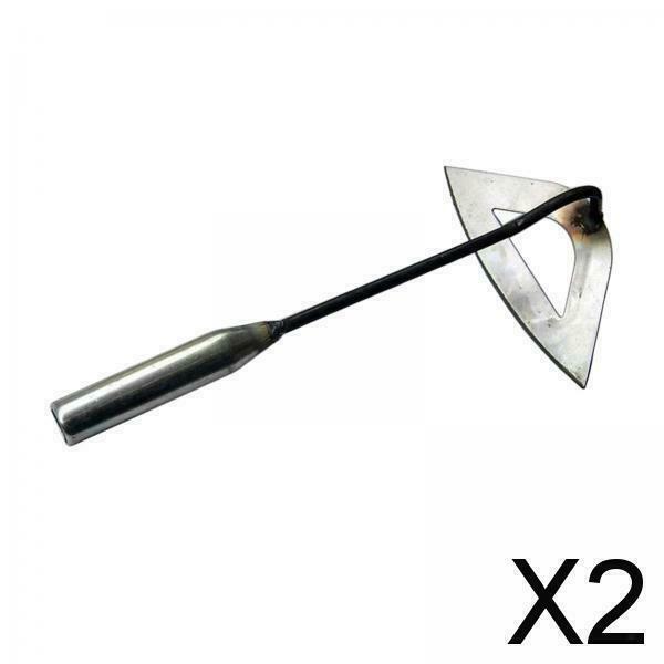 2X Gardening Hoe Garden Tool Weeding Rake Garden Farming Planting Hoe Sickle