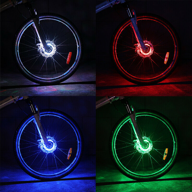 Smart LED Bicycle Wheel Lamp Bike Tail Hub Spoke Lamp Rechargeable Bike Light