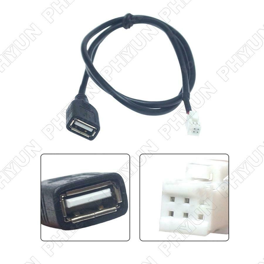 2PC 4Pin+6Pin USB Cable Adaptor For Android Car Radio Stereo USB Cable Connector