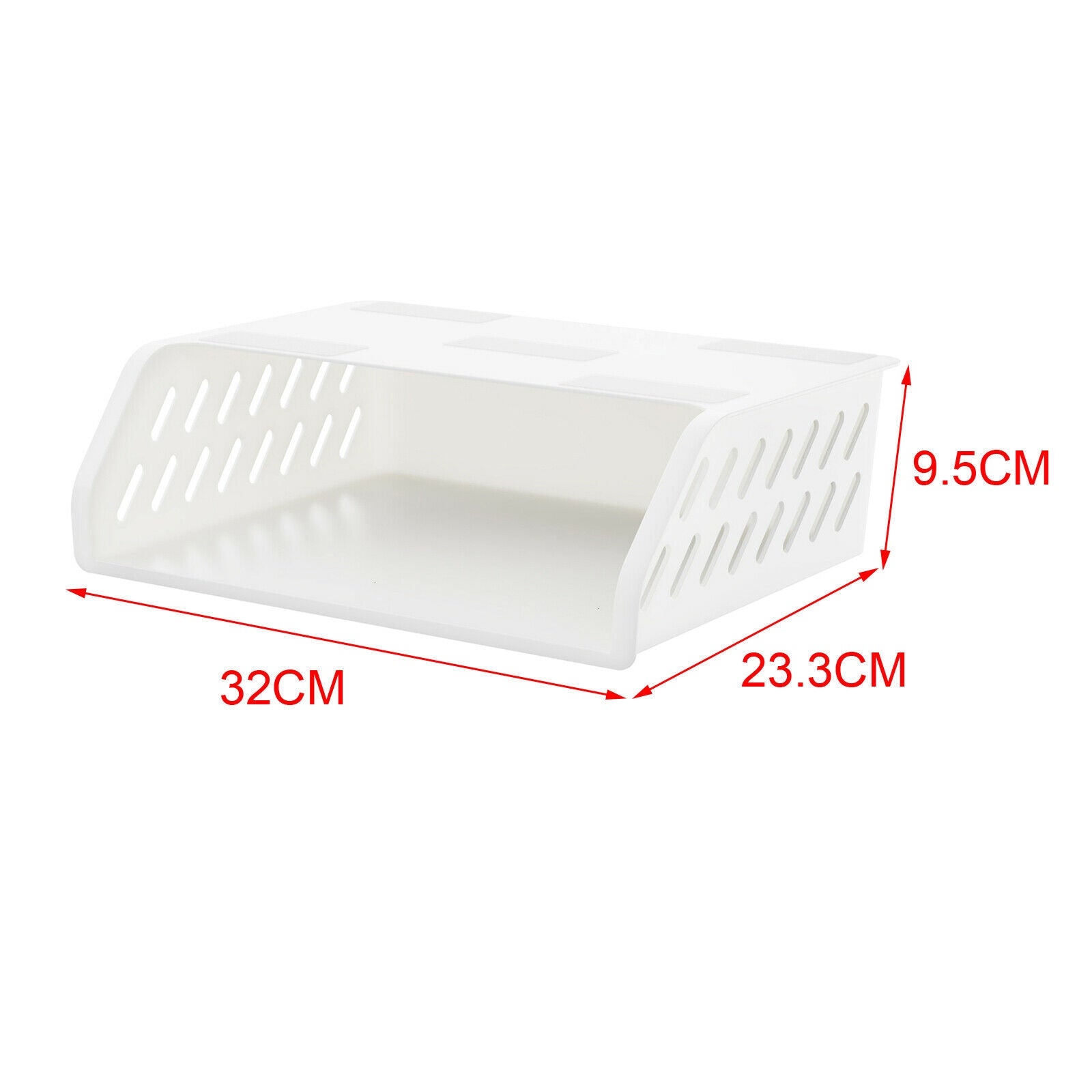 Invisible hidden plastic desk drawer organizer