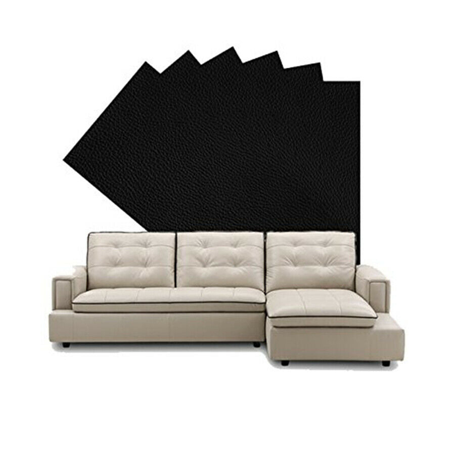 4 Pcs Leather Repair Patch Seat Cover Surface Repair Patch & Vinyl Adhesive