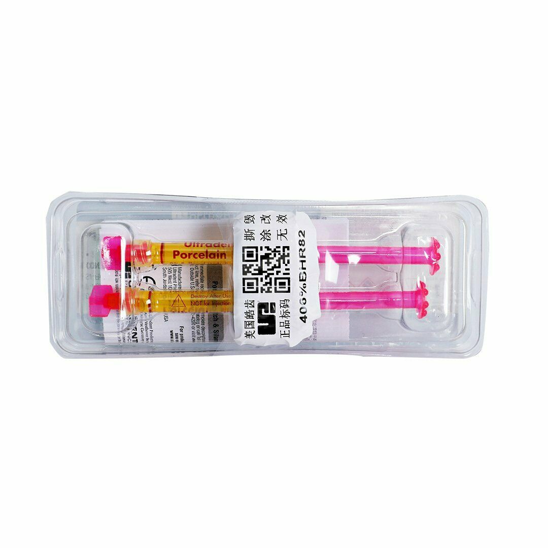 Ultradent Porcelain Etch buffered viscous 9% hydrofluoric acid 1.2ml x 2