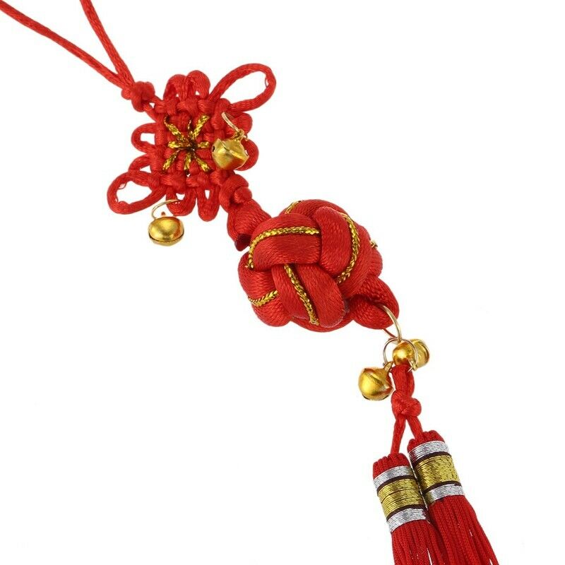 Oriental Ball Chinese K Tassel Ornament with Bells W9V6