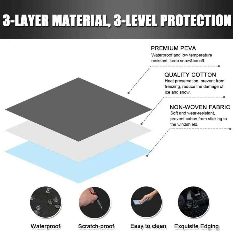 1PC Car SUV Windshield Snow Cover Ice Protector Waterproof Anti-Frost Rainproof
