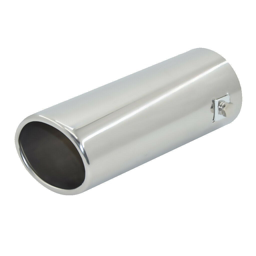 64mm Stainless Steel Car SUV Exhaust Muffler Tip 152mm