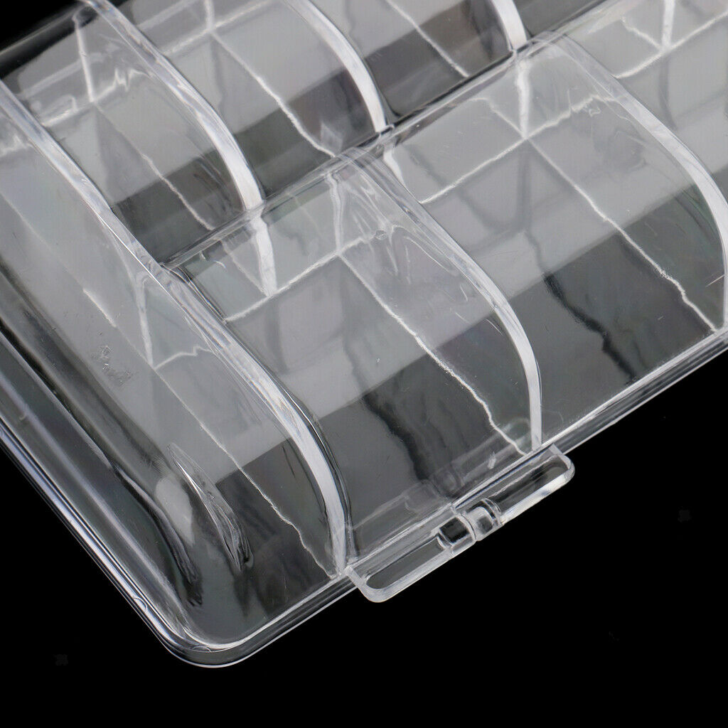 Clear Acrylic Plastic Beads Nail Tips Case Rhinestone Jewellery Container Empty