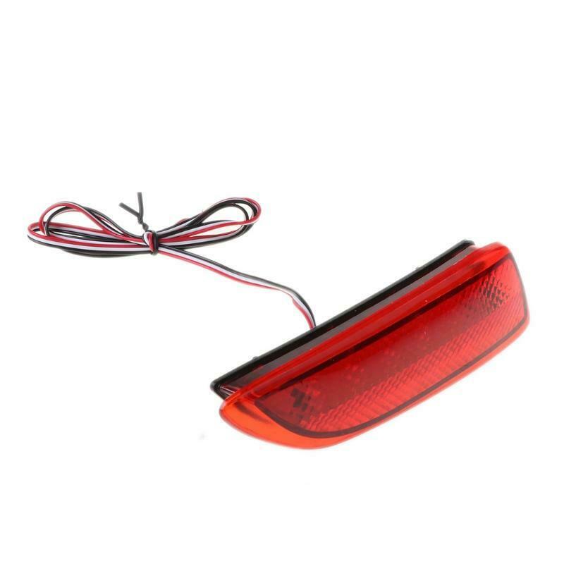 1Pair FTT Rear Bumper Lights LED Reflector Brake Stop Signal Running Lamp For
