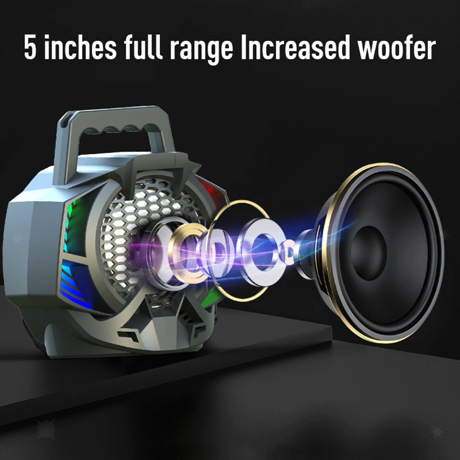 Portable Disco Bluetooth Speaker Rechargeable with MIC for Wedding Wireless