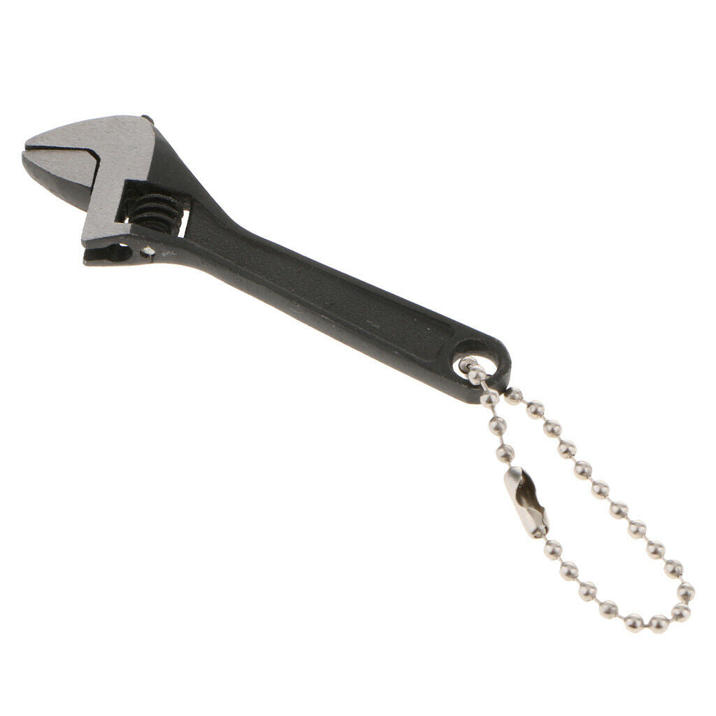 2.5'' Black Steel Small Adjustable Wrench Construction Tools with Chain