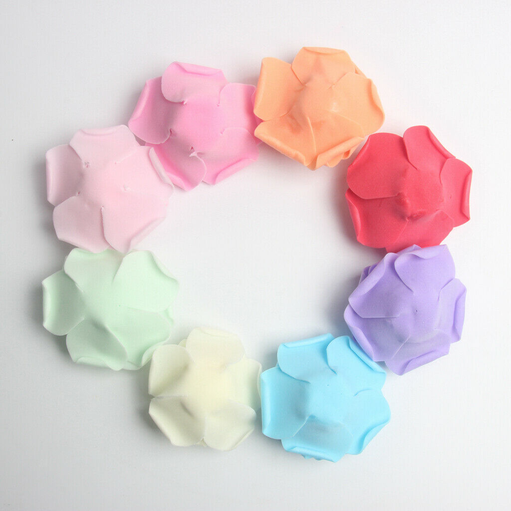 100 Pieces 8 cm Colorful Foam Roses Head Bulk for Wedding Bridesmaid Bridal