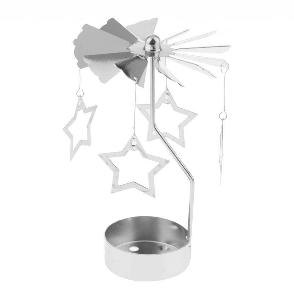4x Candle Spinner Tea Light Candle Holder Metal Art Crafts Decoration Gifts
