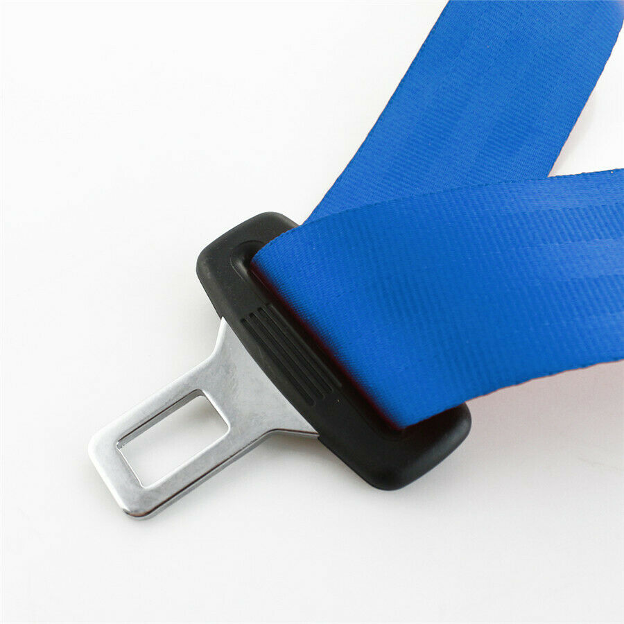 3 Point Safety Adjustable Retractable Seat Belts Quick Release Sapphire Blue