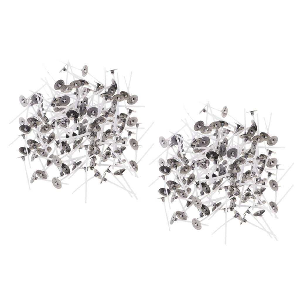 400Pcs Cotton Candle Wicks Candle Core w/ Sustainers DIY Candles Making