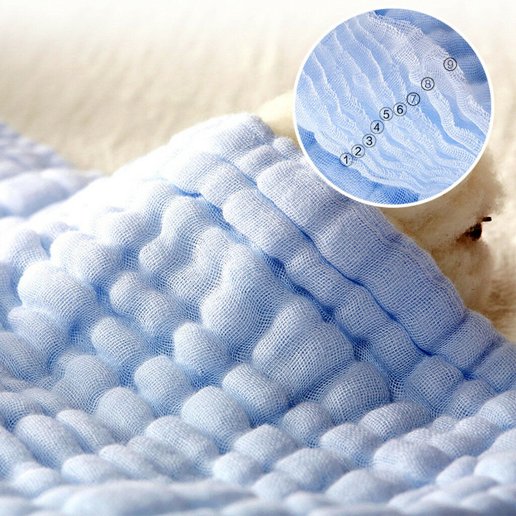 Soft Muslin Cotton Baby Bath Towels Infant Swaddle Blanket Bathing Towel