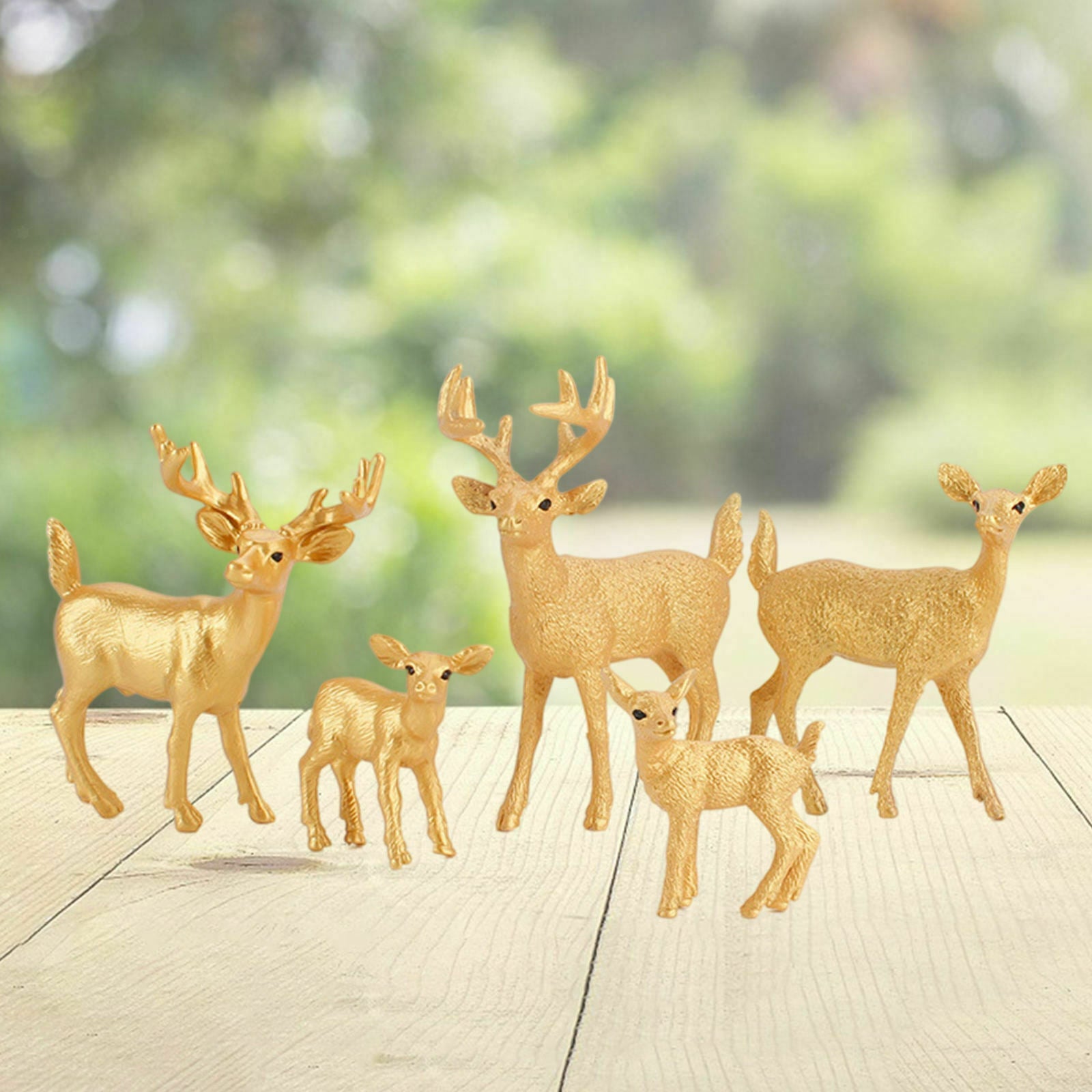 Artificial Christmas Small White Tailed Deer Decorations Ornament Deer Standing