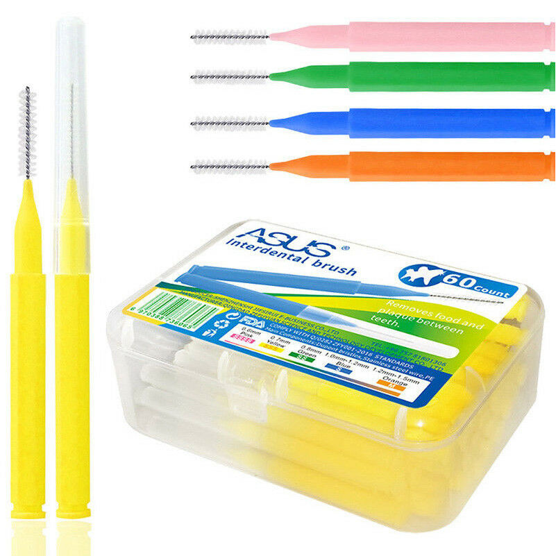 60pcs/lot Interdental Brush Dental Floss Teeth Oral Clean Hygiene Toothpick