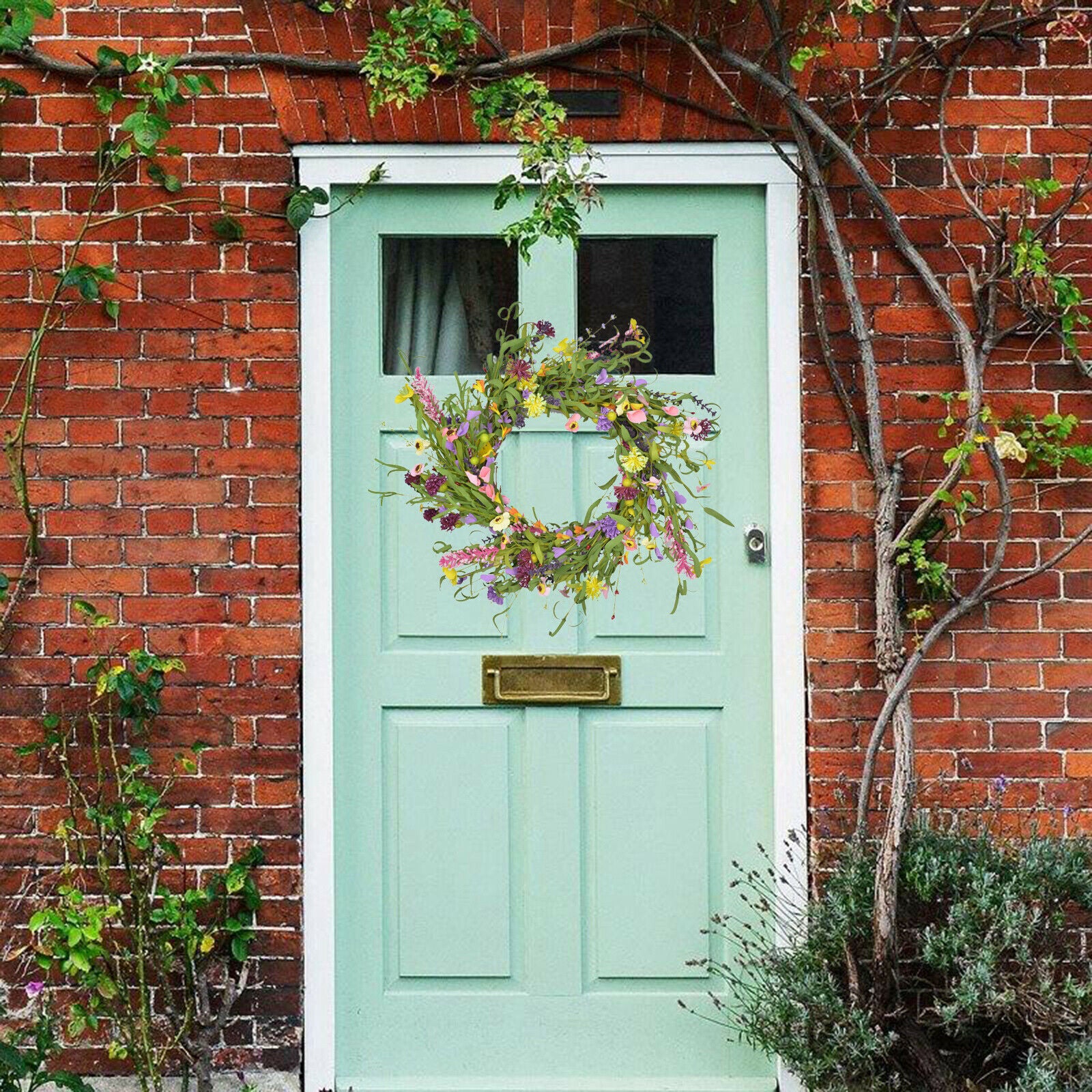 Flower Wreath Handmade Floral Spring Summer Garland Shop Window Decorative
