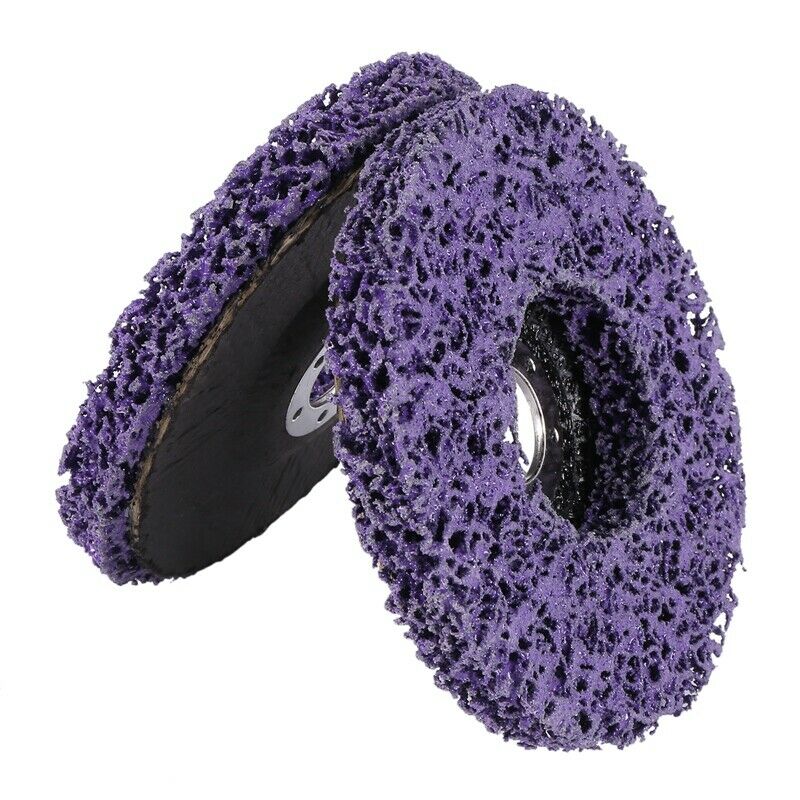 2Pcs 125Mm Poly Strip Disc Abrasive Wheel Paint Rust Removal Clean O3E2E2