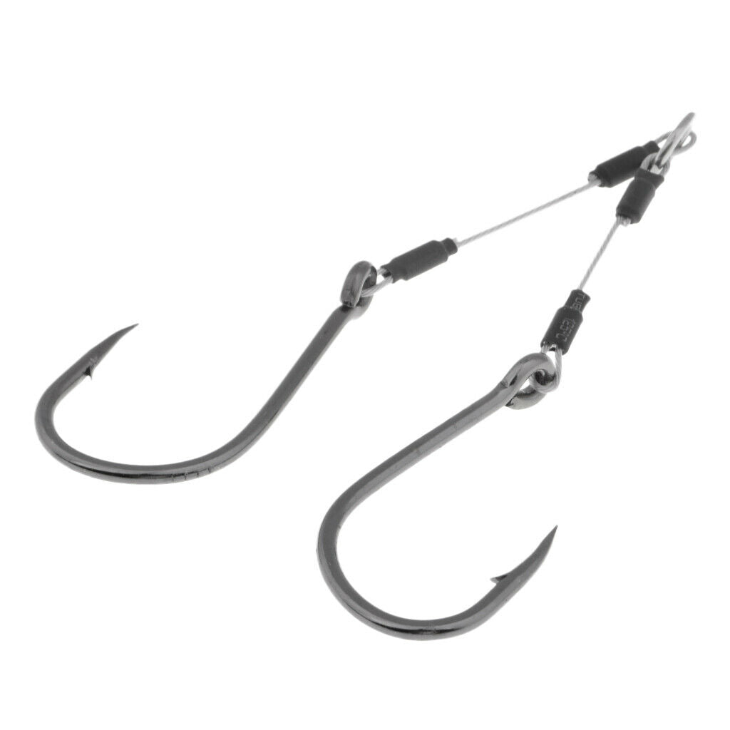 4pcs Jigging Assist Hook Sea Fishing Hook Barbed Wire Hook with