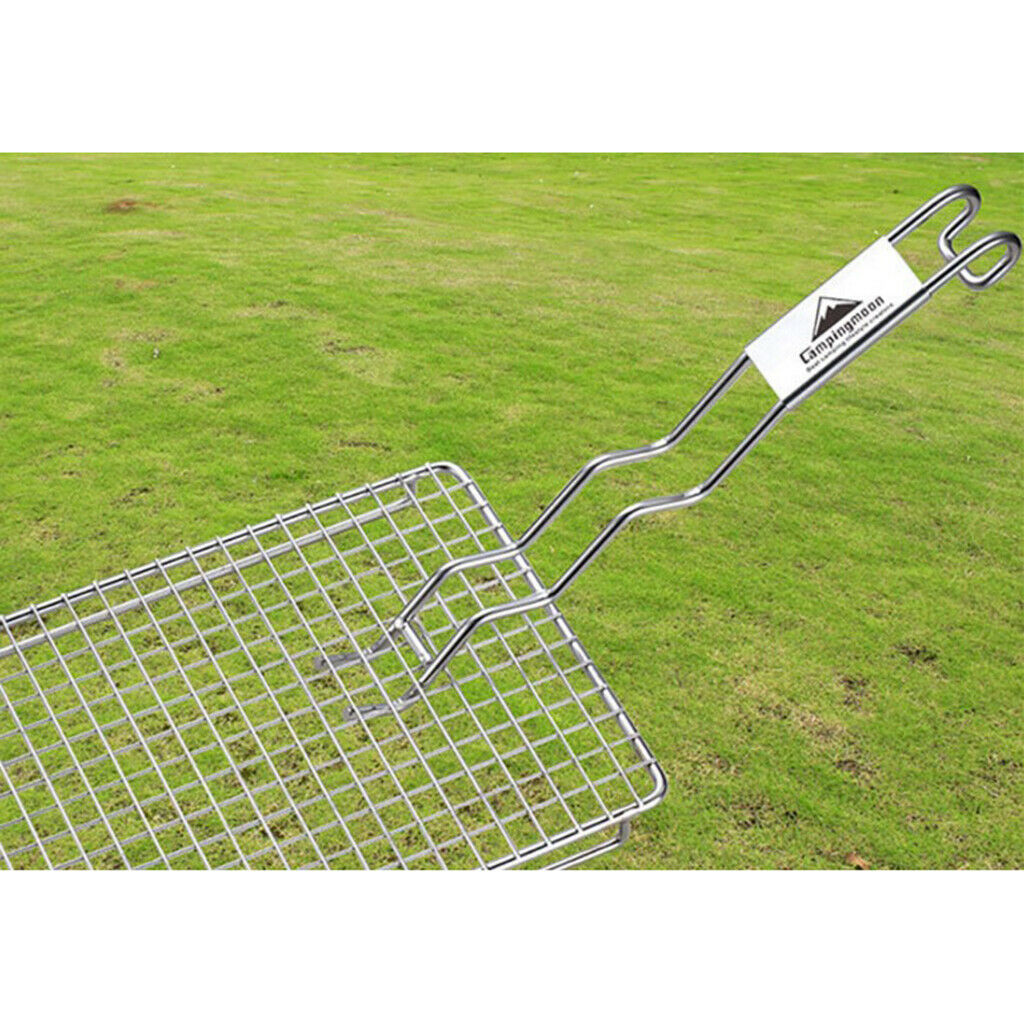 Outdoor Stainless Steel Barbecue Grid Lifter Gripper Anti Scald Grill Tools