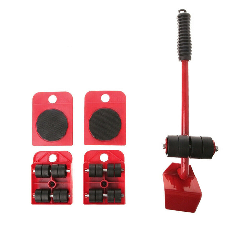 5pcs Furniture Moving Transport Set Lifter Heavy Object Handling Tool Mover @