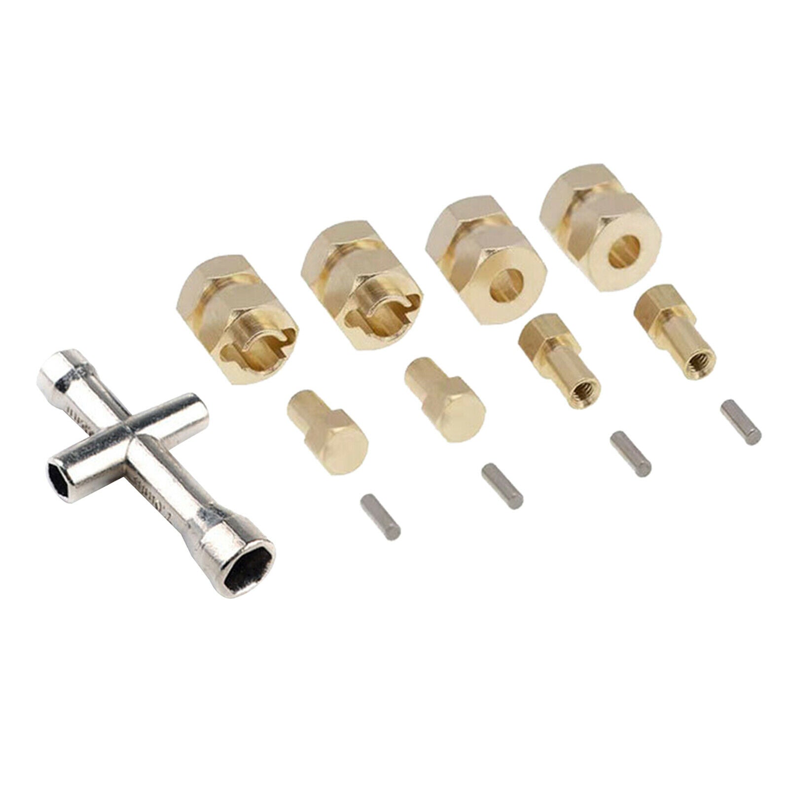 4Pcs RC Wheel Hub Hex Drive Adapter 7mm For Axial *SCX24 RC Car Upgrade