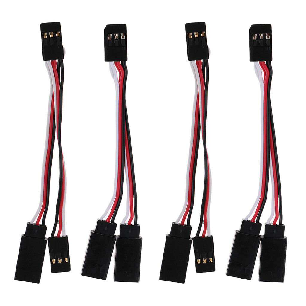 4x Male to Female ESC Extension Lead Wire JR Plug Adapter Line Cable New
