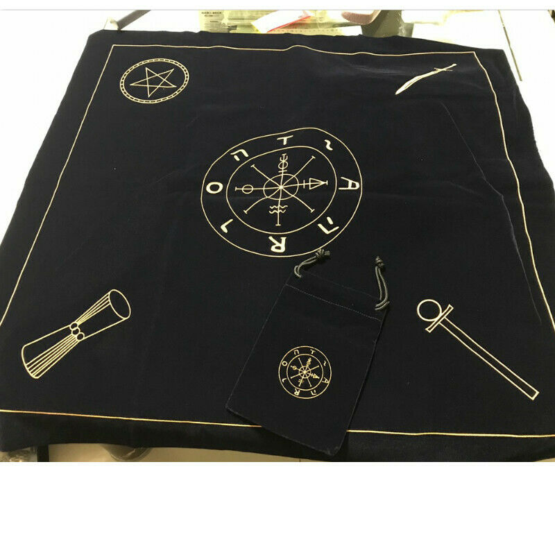 Altar Tarot Cards Cloth Tablecloth Divination Wicca Props Velvet Portable Sack