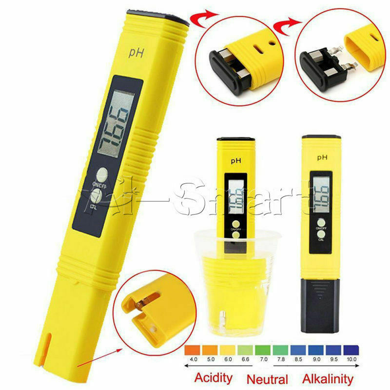 Poche Digital PH Meter Testeur Aquarium Piscine Eau Vin Urine LCD Pen Moniteur L