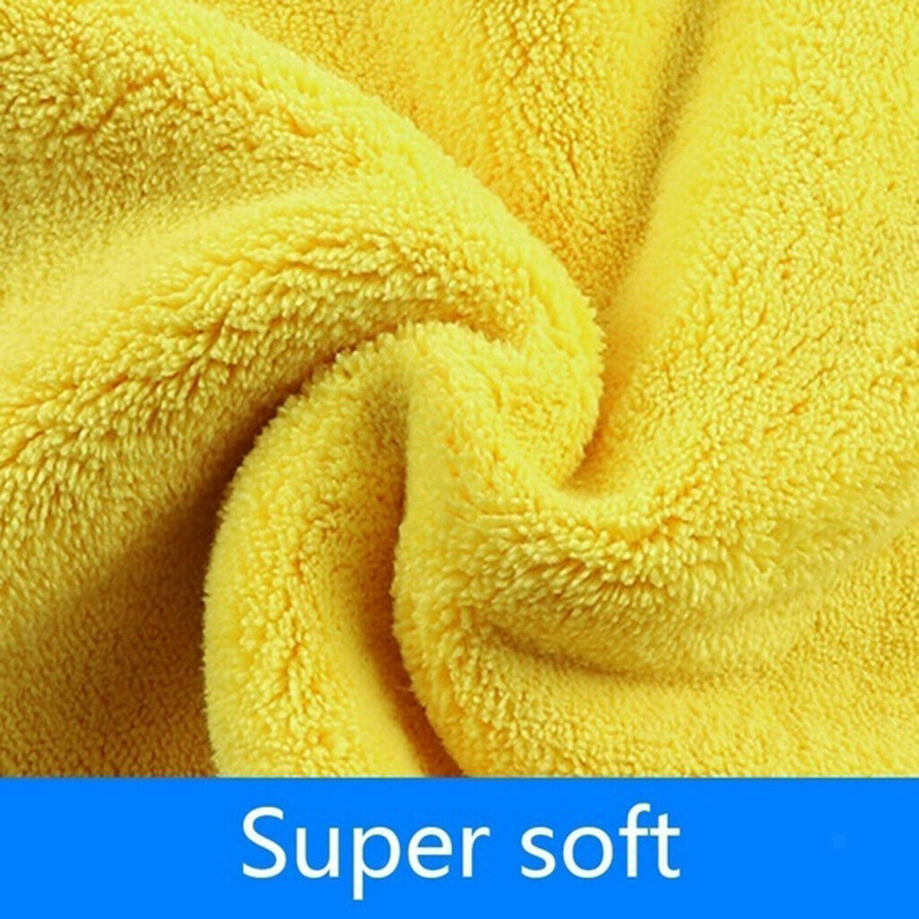 Car Home Household Washing Cleaning Drying Towel Cloth Hemming Plush 38*45cm