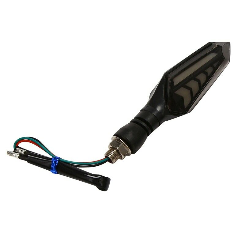 2Pcs Universal Motorcycle Turn Signal Lights Flowing Flicker Led Blinkers I5W2W2