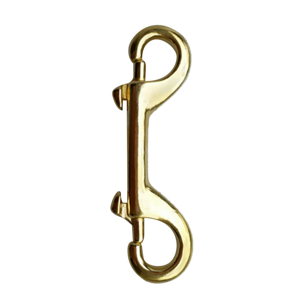 2 Diving Divers Brass Double Sided  Snap Spring Clip