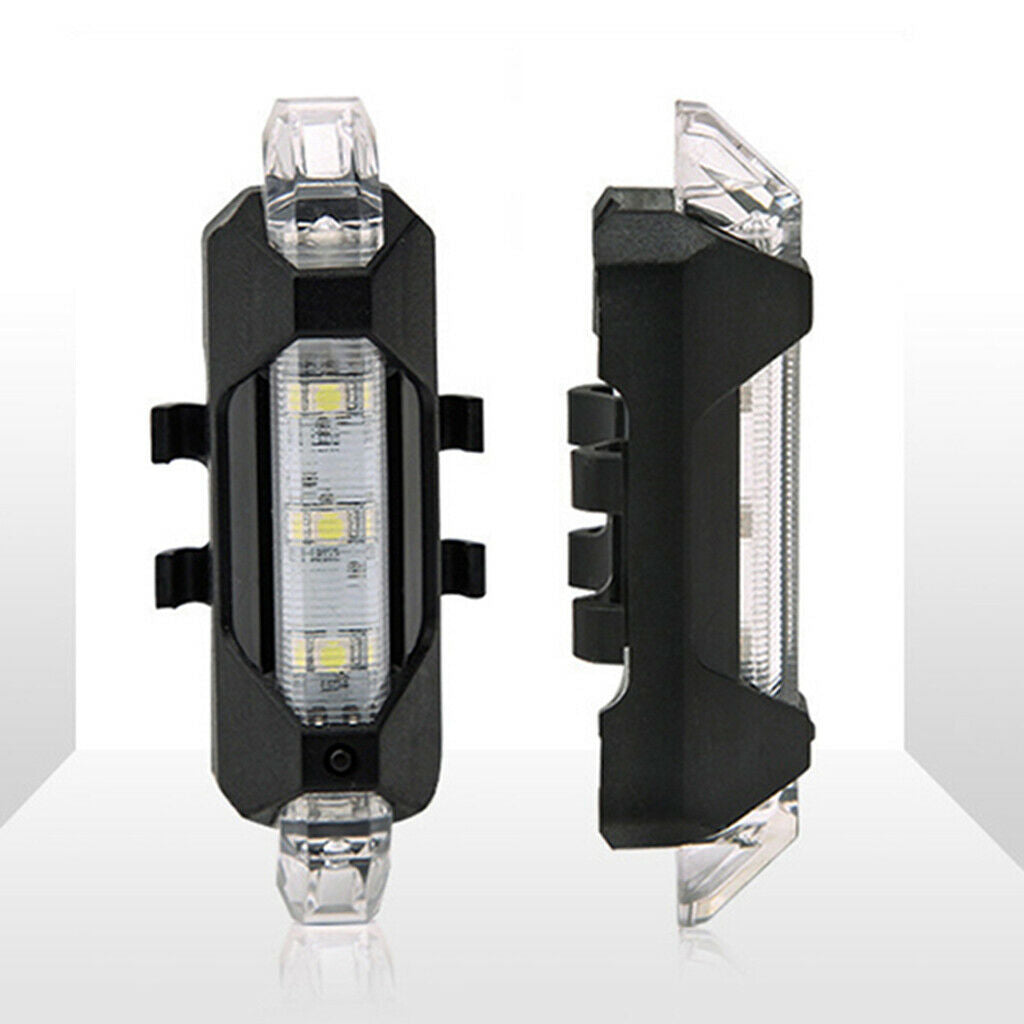 Lots 3 LED Rear Lights Cycling Tail Safety Warning Light USB Rechargeable