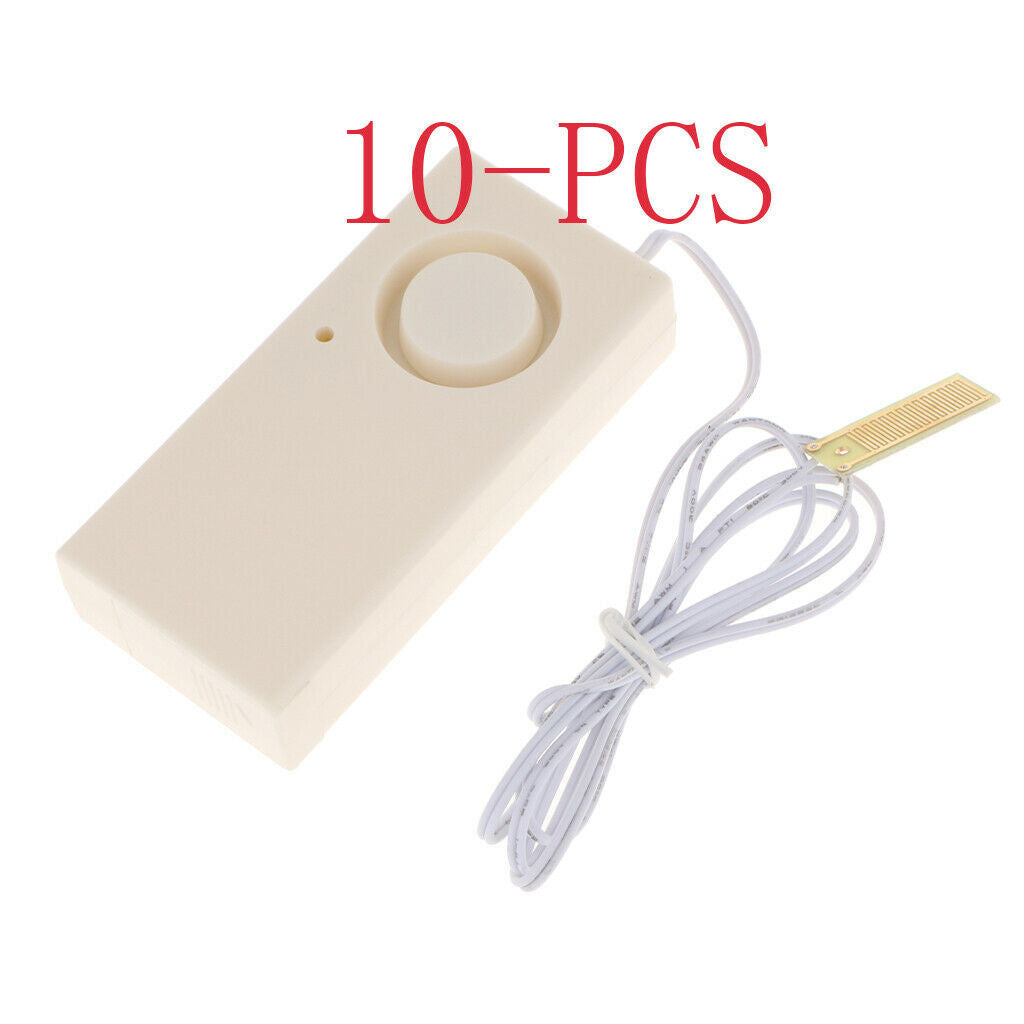 10-Pcs Wireless Water Detector Water Leak Leakage Siren Alarm Motion Sensor,