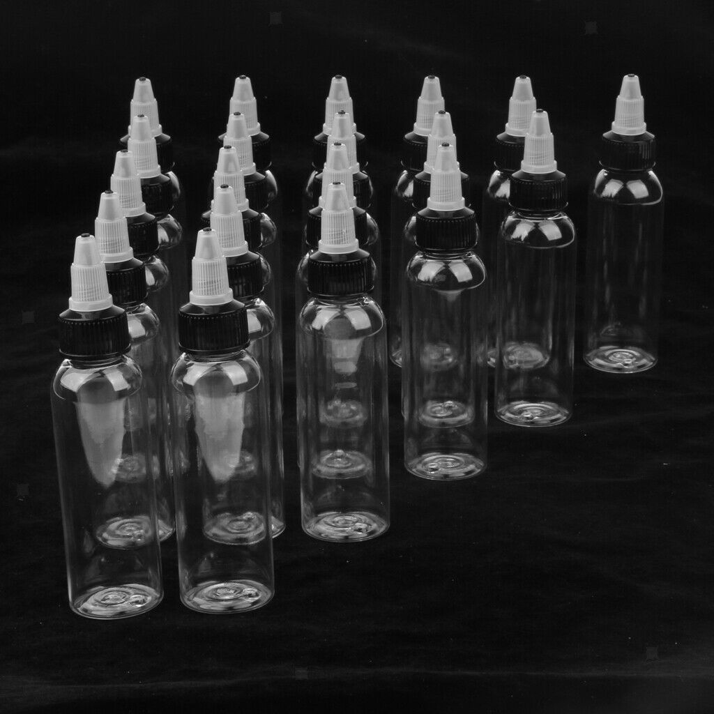 60Pcs Plastic Empty Squeeze Bottles Liquid Glue Applicator Condiments Dispensers