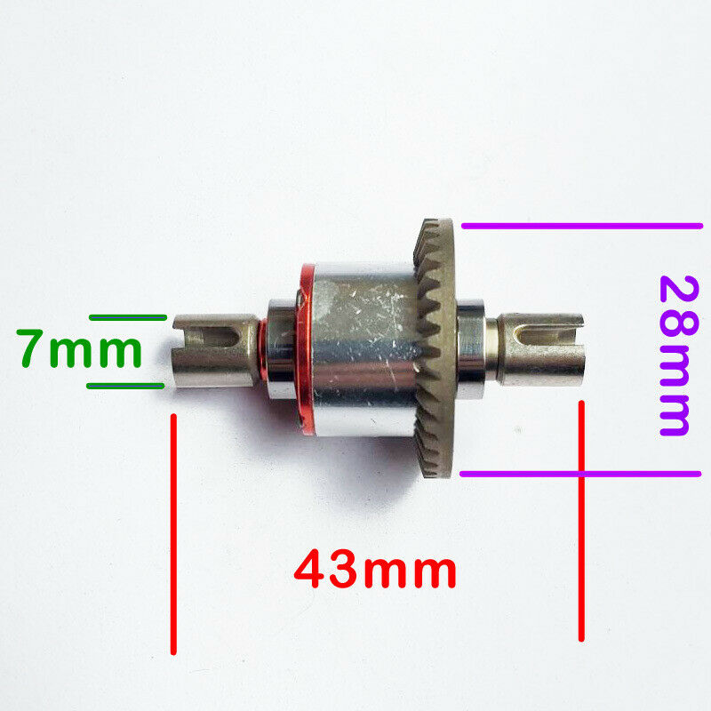 Full Metal All-Metal Differential Gear Upgrade Parts for Wltoys 144001 12401J3H1