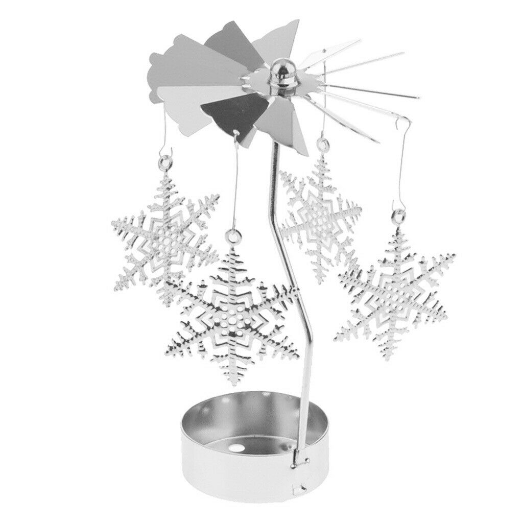4x Candle Spinner Tea Light Candle Holder Metal Art Crafts Decoration Gifts