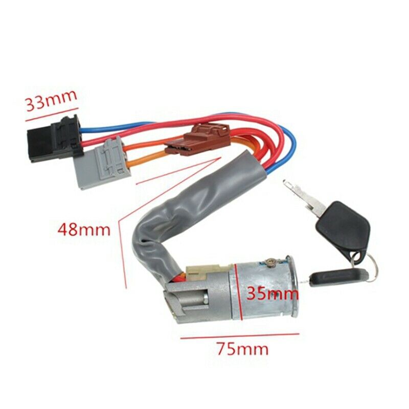 Car Ignition Cylinder Lock Switch + Keys 6 PIN for Peugeot 306 1993-1997 416H4F5