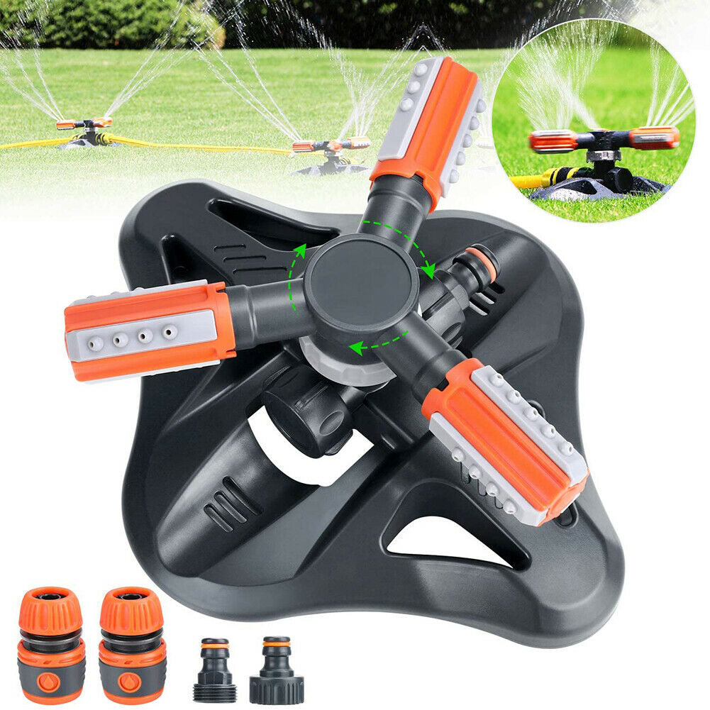 360 Degree Rotating Garden Sprinkler Automatic Plastic Triangle Sprinkler @