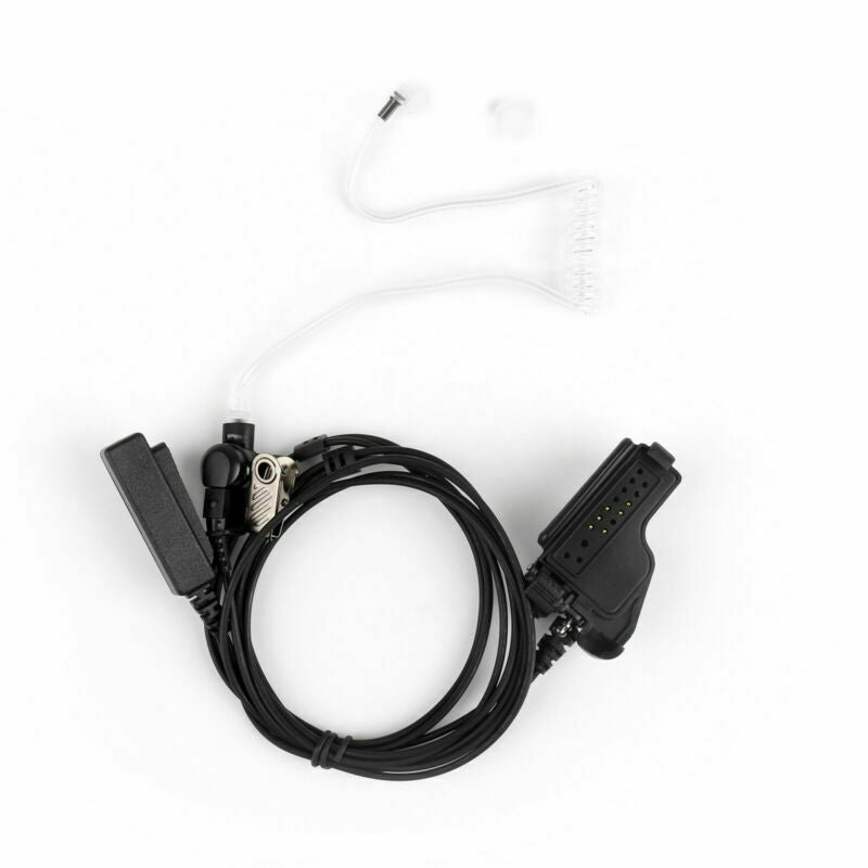 1xCovert Acoustic Tube Headset PTT Mic Fr  HT1000 MTX838 XTS3000/2500