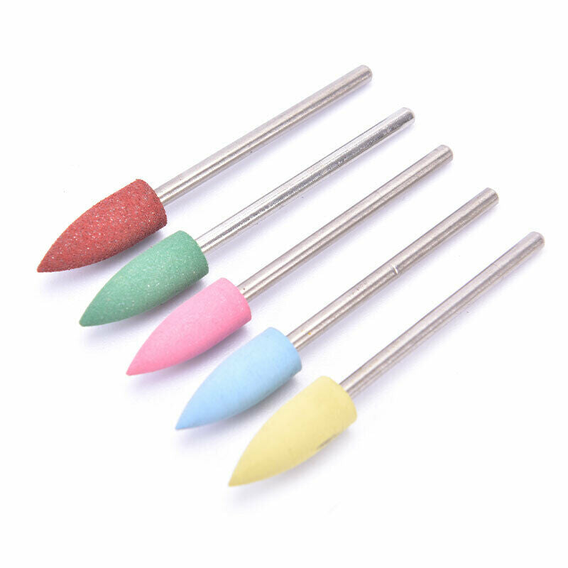 5pcs/set Nail Drill Bits Cuticle Manicure Machine Cutter Nail Art Polish ToolSJ