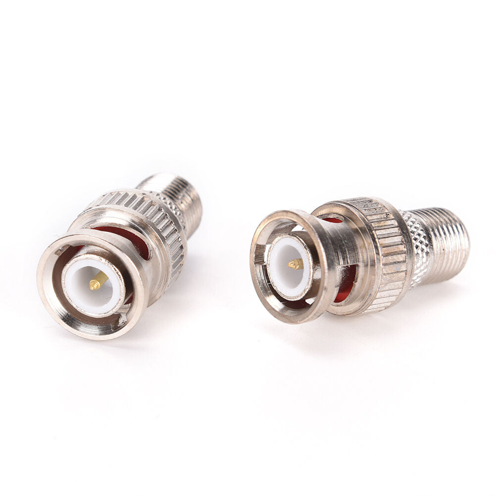 10x BNC Male Plug to F Female Jack Adapter Coax Connector Coupler CCTV CamerY XC
