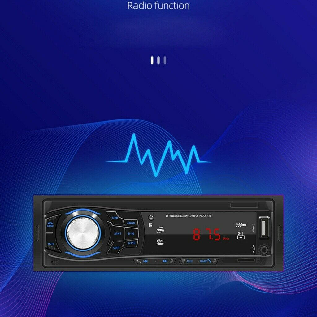 12V Car Bluetooth MP3 Player FM Radio Support TF Card U Disk Player Auto Audio/