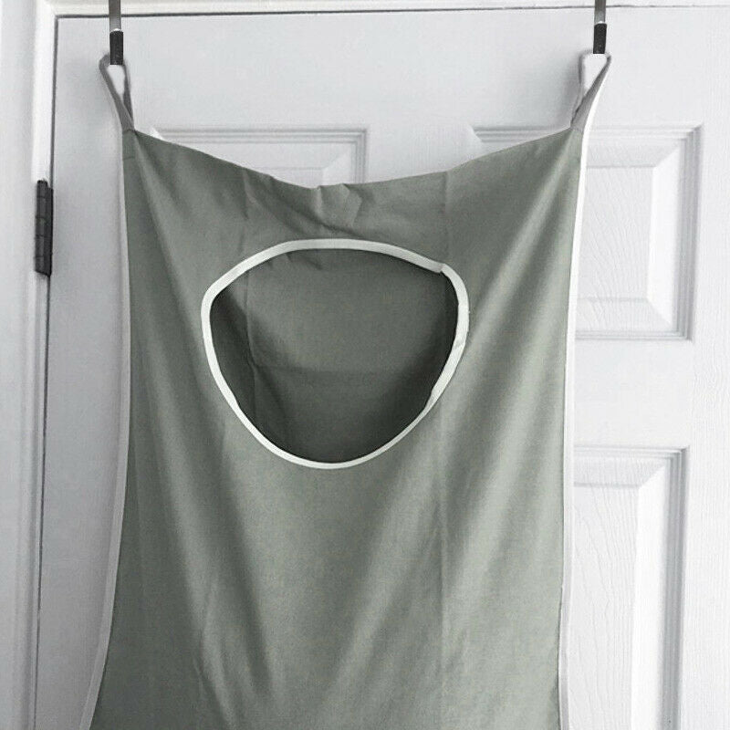 Hanging Laundry Bag Door Behind Washing Cloth Storage Basket Hamper Foldable HN