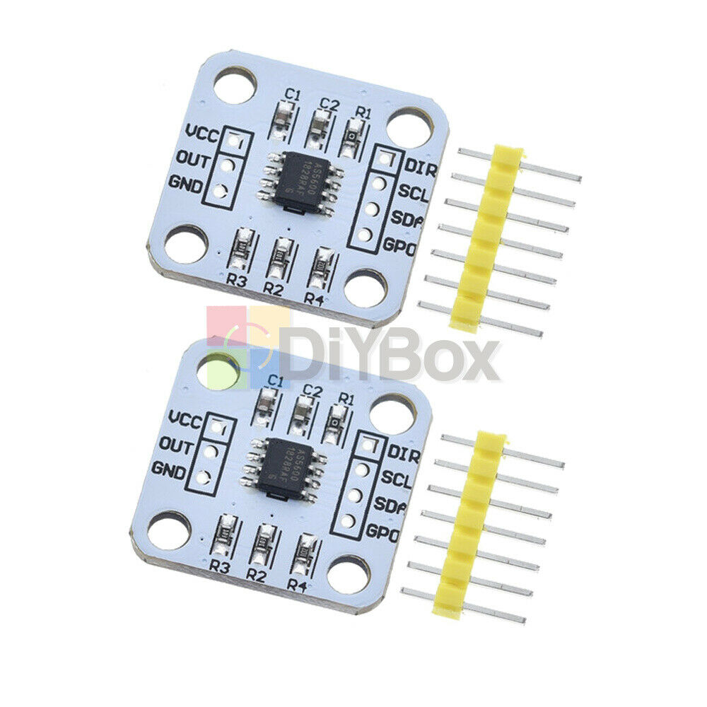 2PCS AS5600 Magnetic Encoder Magnetic Induction Angle Measurement Sensor Module