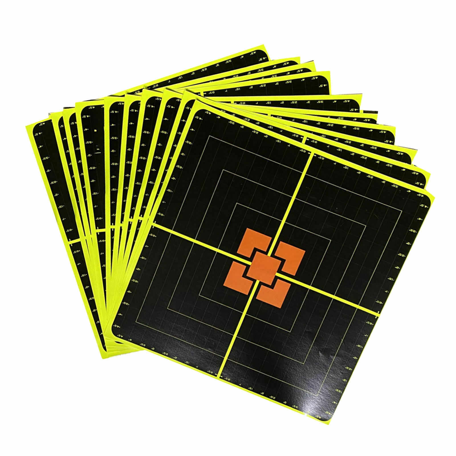 10pcs 10'' Paper Target Stickers Adhesive Reactivity Shoot Targets for Outdoor