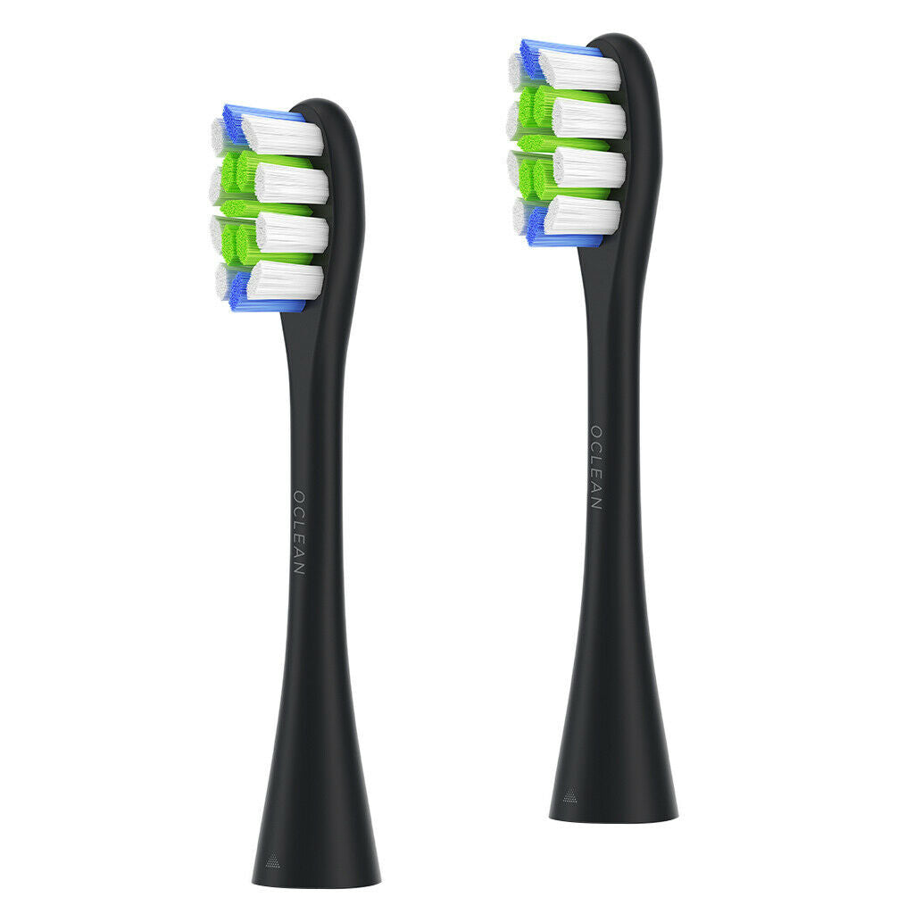 2pcs Sonic Toothbrush Heads Replacement for Toothbrushes Black_Multi Color